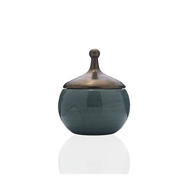 Scott Living Luxe Gold Metal Vase with Stand 11 inch Scott Living Luxe Gold Metal Vase with Stand 11 inch